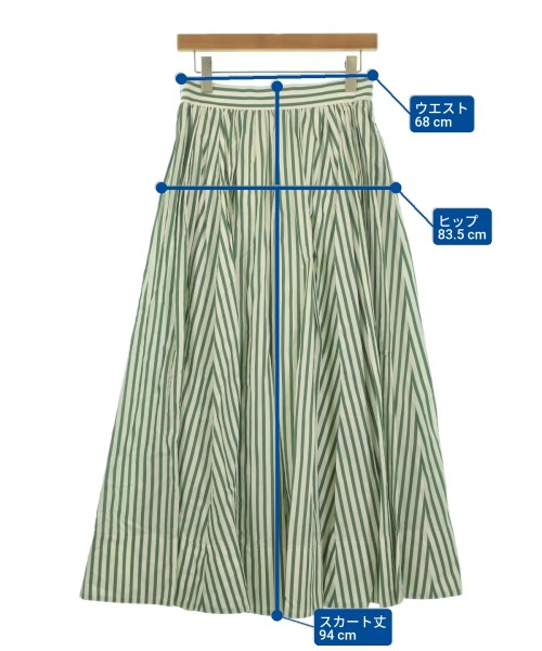 ebure（エブール）ロング・マキシ丈スカート 緑 サイズ:38(M位) レディース/2200631149101