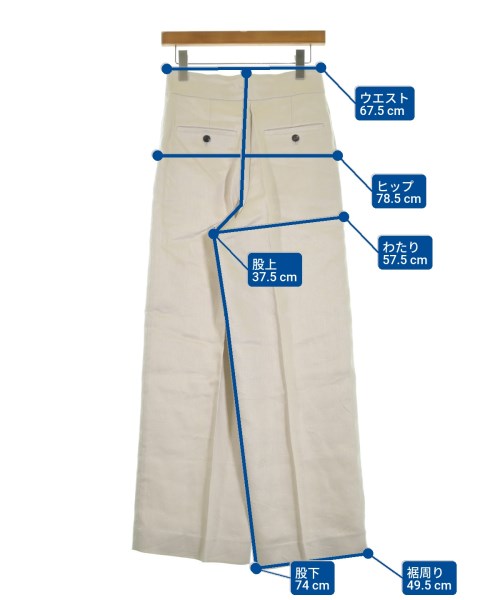 ebure（エブール）スラックス 白 サイズ:36(S位) レディース/2200631149231