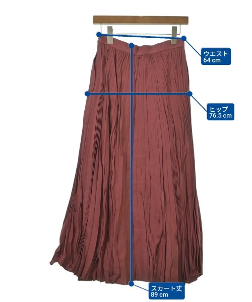 ebure（エブール）ロング・マキシ丈スカート 赤 サイズ:38(M位) レディース/2200631149392