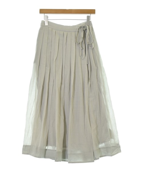 ebure(エブール)ロング・マキシ丈スカート グレー サイズ:36(S位)/2200631149545