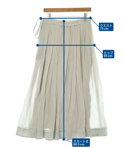 ebure（エブール）ロング・マキシ丈スカート グレー サイズ:40(M位) レディース/2200631149552