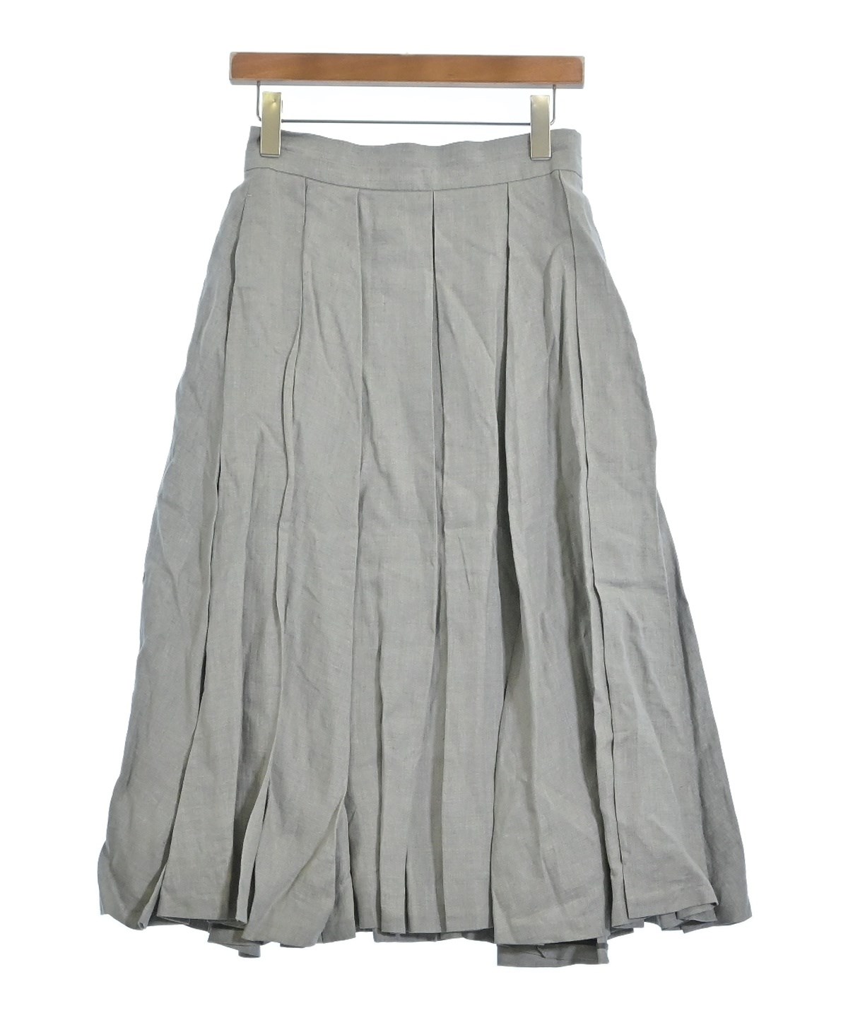 ebure（エブール）ロング・マキシ丈スカート グレー サイズ:38(M位