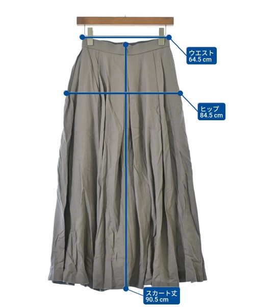 ebure（エブール）ロング・マキシ丈スカート グレー サイズ:36(S位) レディース/2200631149620