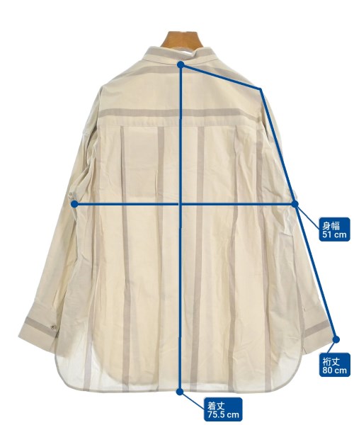 ebure（エブール）カジュアルシャツ ベージュ サイズ:38(M位) レディース/2200631150183