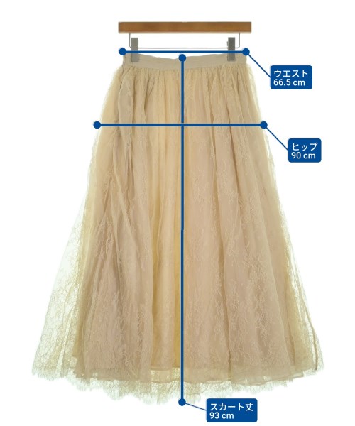 ebure（エブール）ロング・マキシ丈スカート ベージュ サイズ:38(M位) レディース/2200631150756