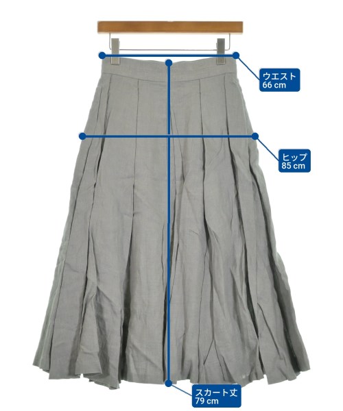ebure（エブール）ロング・マキシ丈スカート グレー サイズ:36(S位) レディース/2200631150763