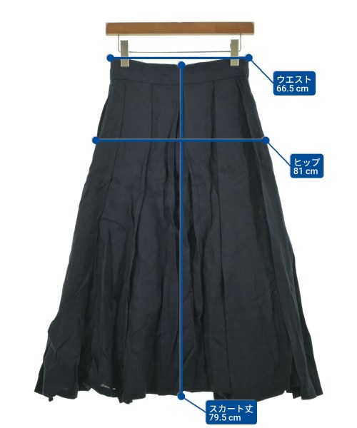 ebure（エブール）ロング・マキシ丈スカート 紺 サイズ:38(M位) レディース/2200631150787