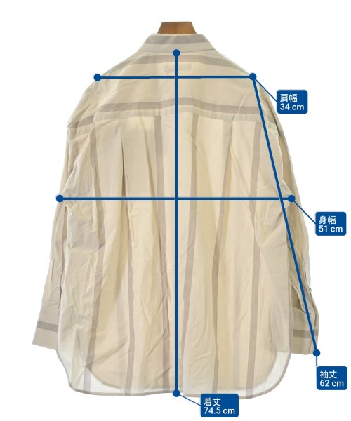 ebure（エブール）カジュアルシャツ ベージュ サイズ:36(S位) レディース/2200631151074