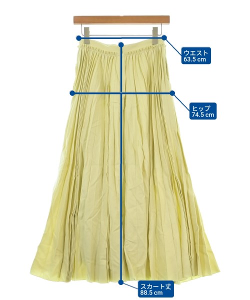 ebure（エブール）ロング・マキシ丈スカート 黄 サイズ:36(S位) レディース/2200631151999