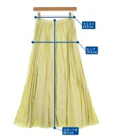 ebure（エブール）ロング・マキシ丈スカート 黄 サイズ:36(S位) レディース/2200631151999