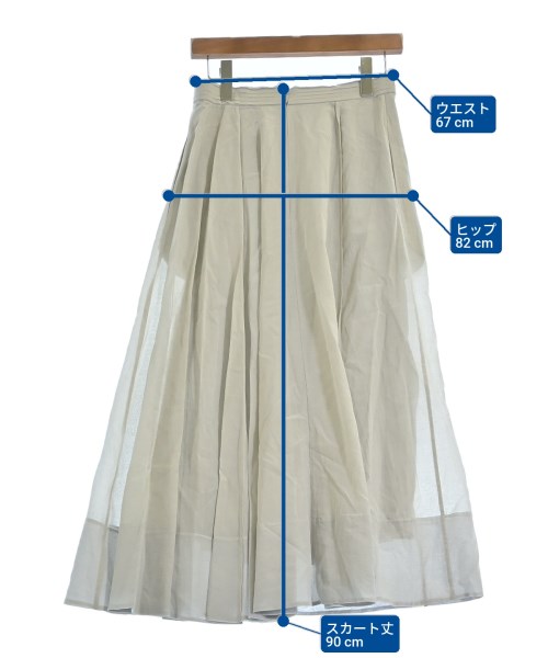 ebure（エブール）ロング・マキシ丈スカート グレー サイズ:38(M位) レディース/2200631152057