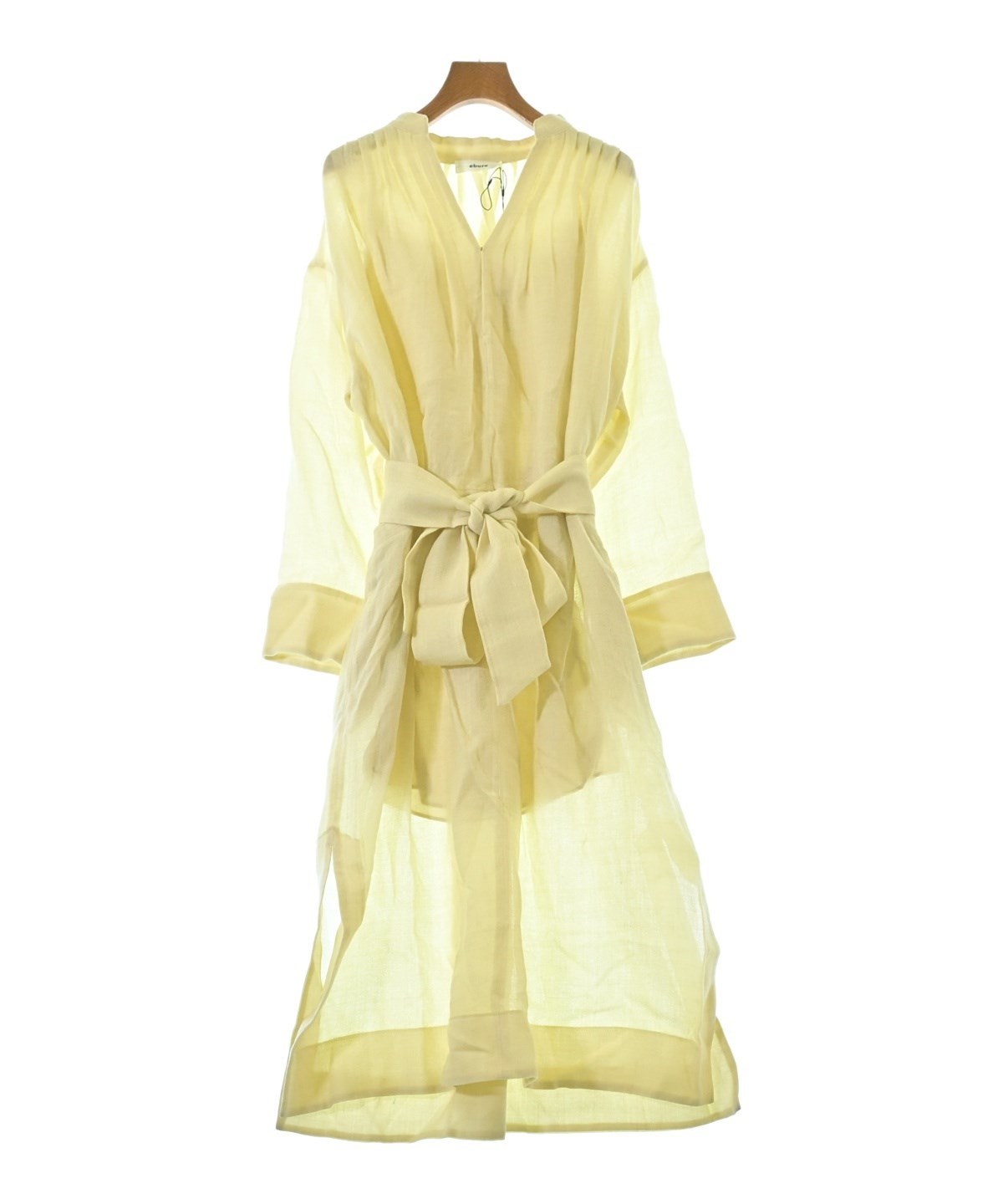 ebure（エブール）ワンピース 黄 サイズ:36(S位) レディース