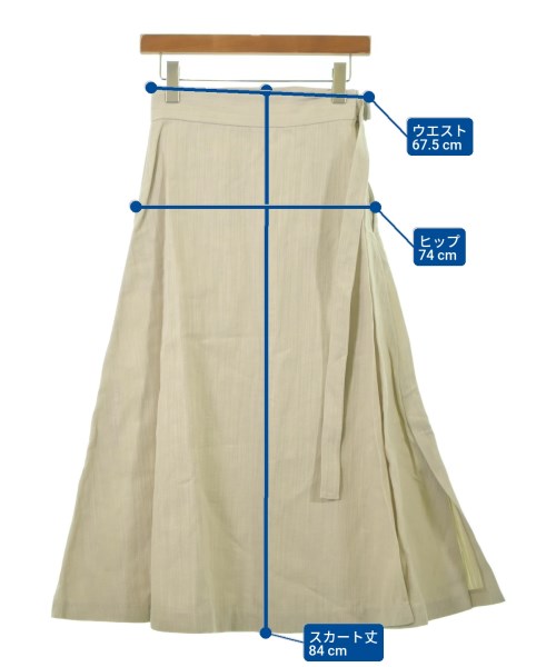 ebure（エブール）ロング・マキシ丈スカート 白 サイズ:36(S位) レディース/2200631152163