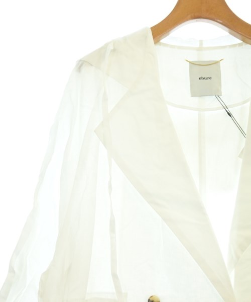ebure（エブール）チェスターコート 白 サイズ:36(S位) レディース/2200631152330