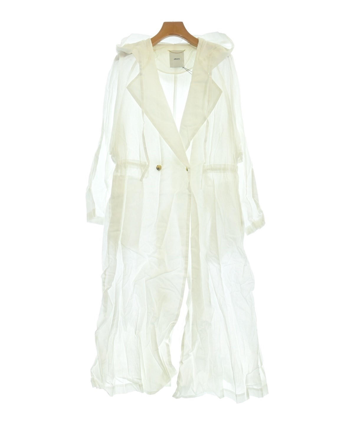 ebure（エブール）チェスターコート 白 サイズ:36(S位) レディース
