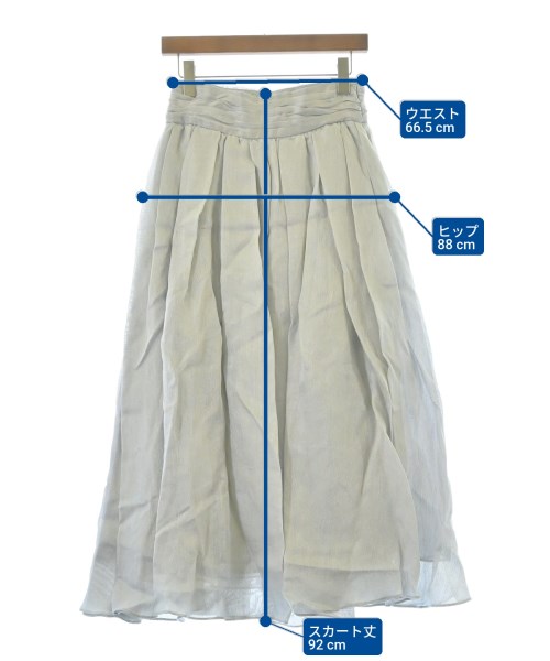 ebure（エブール）ロング・マキシ丈スカート グレー サイズ:36(S位) レディース/2200631153160