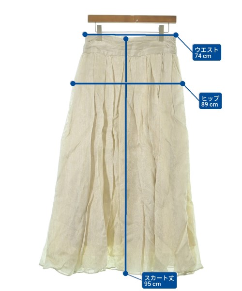 ebure（エブール）ロング・マキシ丈スカート ベージュ サイズ:40(M位) レディース/2200631153238