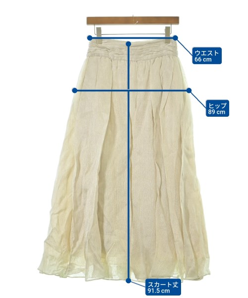 ebure（エブール）ロング・マキシ丈スカート ベージュ サイズ:36(S位) レディース/2200631153290