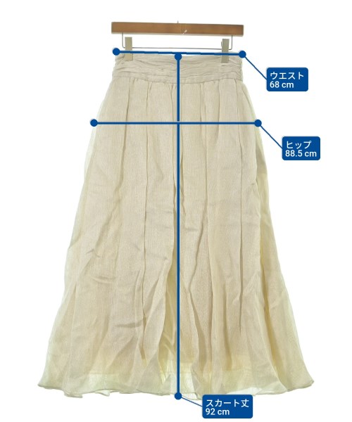ebure（エブール）ロング・マキシ丈スカート ベージュ サイズ:36(S位) レディース/2200631153306