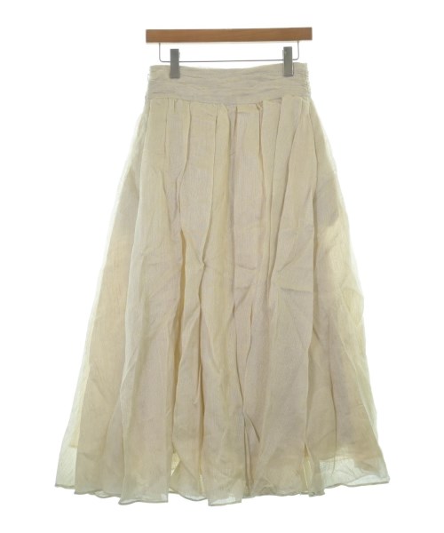 ebure（エブール）ロング・マキシ丈スカート 白 サイズ:36(S位) レディース/2200631153313