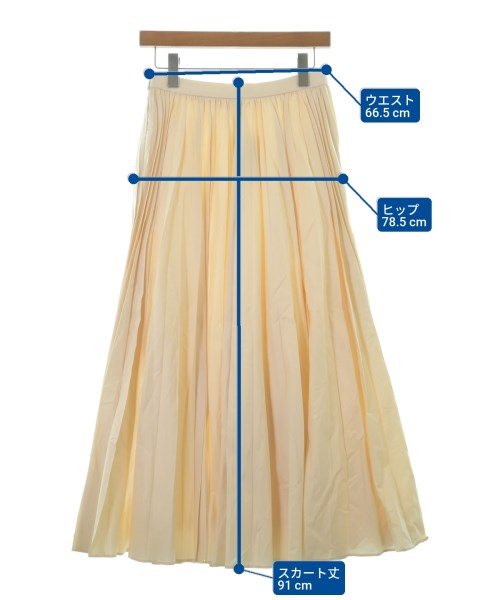 ebure（エブール）ロング・マキシ丈スカート 白 サイズ:36(S位) レディース/2200631153399