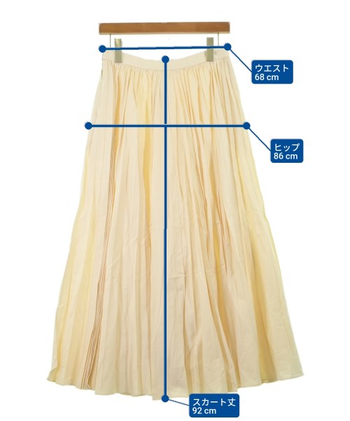 ebure（エブール）ロング・マキシ丈スカート 白 サイズ:38(M位) レディース/2200631153443