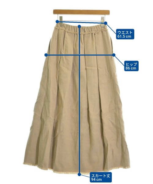ebure（エブール）ロング・マキシ丈スカート ベージュ サイズ:38(M位) レディース/2200631154112