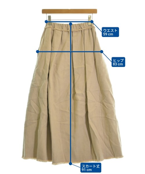 ebure（エブール）ロング・マキシ丈スカート ベージュ サイズ:36(S位) レディース/2200631154136