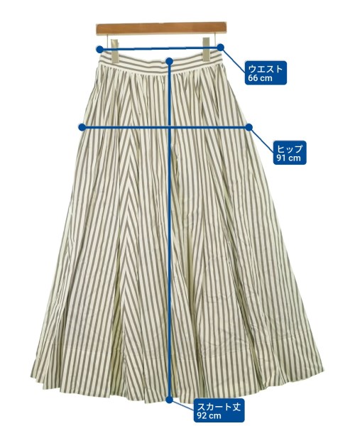 ebure（エブール）ロング・マキシ丈スカート 白 サイズ:38(M位) レディース/2200631154235