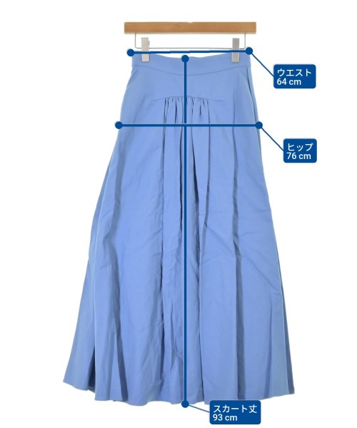 ebure（エブール）ロング・マキシ丈スカート 青 サイズ:36(S位) レディース/2200631154334