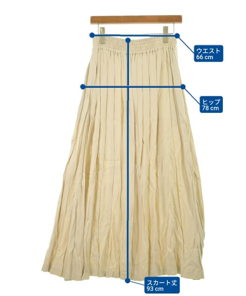 ebure（エブール）ロング・マキシ丈スカート 白 サイズ:38(M位) レディース/2200631154358