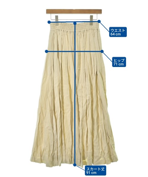 ebure（エブール）ロング・マキシ丈スカート 白 サイズ:36(S位) レディース/2200631154365