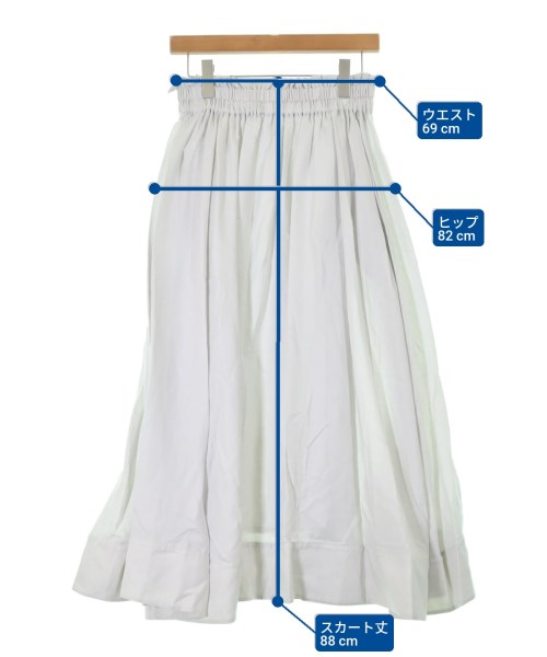 ebure（エブール）ロング・マキシ丈スカート 白 サイズ:36(S位) レディース/2200631154402