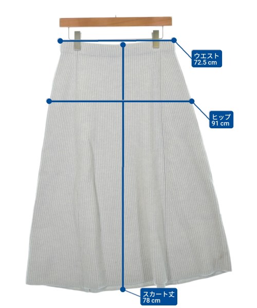 ebure（エブール）ロング・マキシ丈スカート グレー サイズ:38(M位) レディース/2200631154549