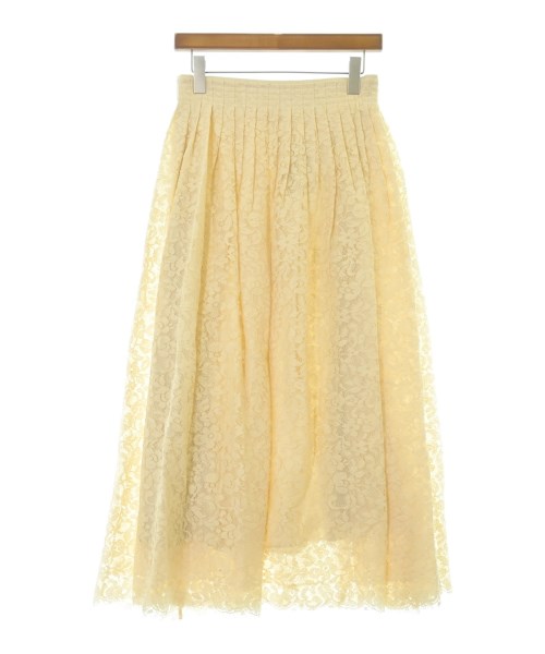 ebure(エブール)ロング・マキシ丈スカート 白 サイズ:38(M位)/2200631154730