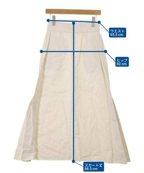 ebure（エブール）ロング・マキシ丈スカート 白 サイズ:36(S位) レディース/2200631154822