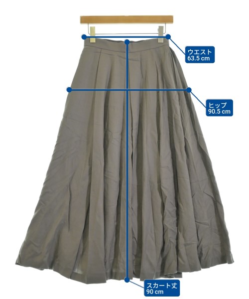 ebure（エブール）ロング・マキシ丈スカート グレー サイズ:36(S位) レディース/2200631154877