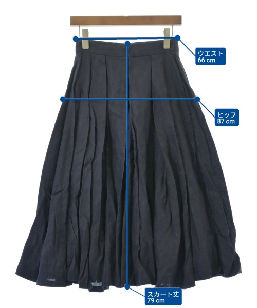 ebure（エブール）ロング・マキシ丈スカート 紺 サイズ:36(S位) レディース/2200631158448