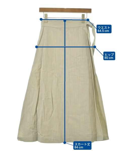 ebure（エブール）ロング・マキシ丈スカート 白 サイズ:36(S位) レディース/2200631158486