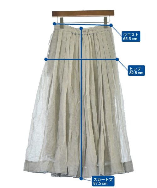 ebure（エブール）ロング・マキシ丈スカート グレー サイズ:36(S位) レディース/2200631163145