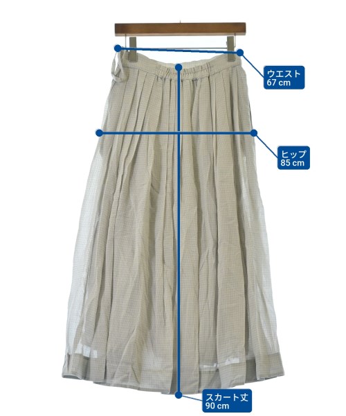 ebure（エブール）ロング・マキシ丈スカート グレー サイズ:38(M位) レディース/2200631163152