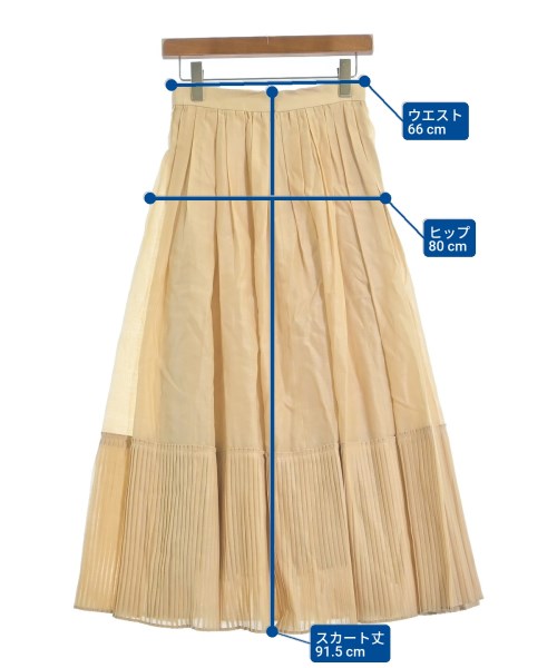 ebure（エブール）ロング・マキシ丈スカート ベージュ サイズ:36(S位) レディース/2200631166061