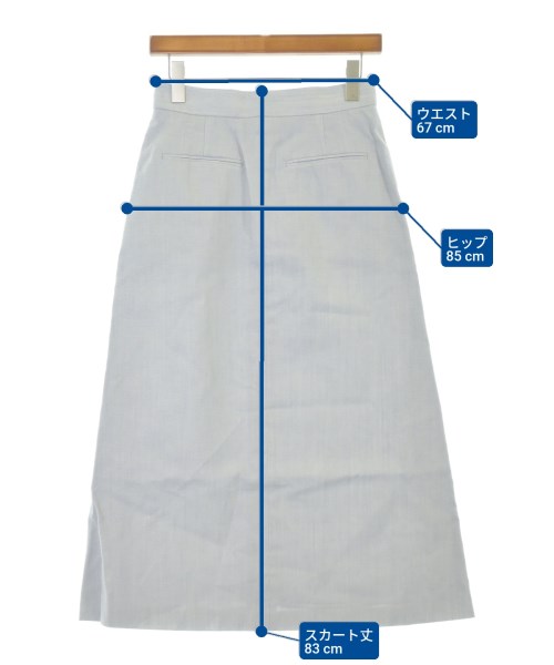 ebure（エブール）ロング・マキシ丈スカート グレー サイズ:36(S位) レディース/2200631168041