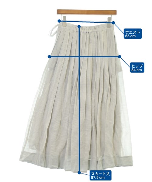 ebure（エブール）ロング・マキシ丈スカート グレー サイズ:36(S位) レディース/2200631168072