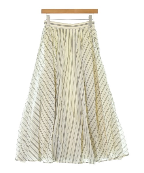ebure(エブール)ロング・マキシ丈スカート 白 サイズ:36(S位)/2200631168089