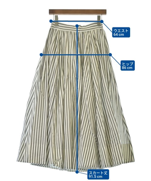 ebure（エブール）ロング・マキシ丈スカート 茶 サイズ:36(S位) レディース/2200631168300