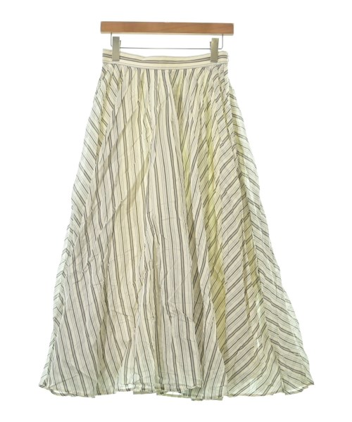 ebure(エブール)ロング・マキシ丈スカート 白 サイズ:38(M位)/2200631168331