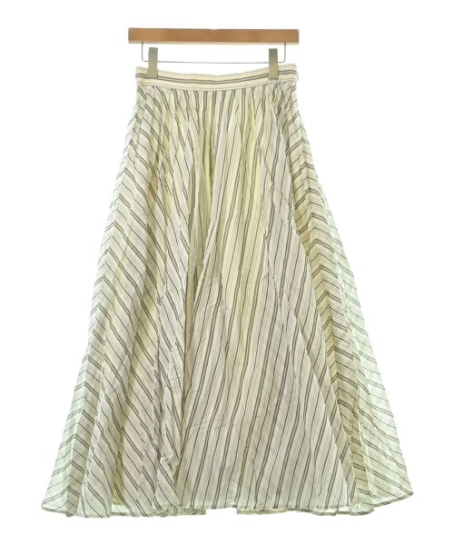 ebure(エブール)ロング・マキシ丈スカート 白 サイズ:40(M位)/2200631168348