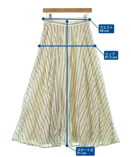 ebure（エブール）ロング・マキシ丈スカート 白 サイズ:40(M位) レディース/2200631168348