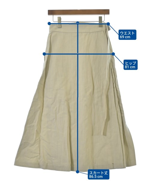 ebure（エブール）ロング・マキシ丈スカート 白 サイズ:38(M位) レディース/2200631168454